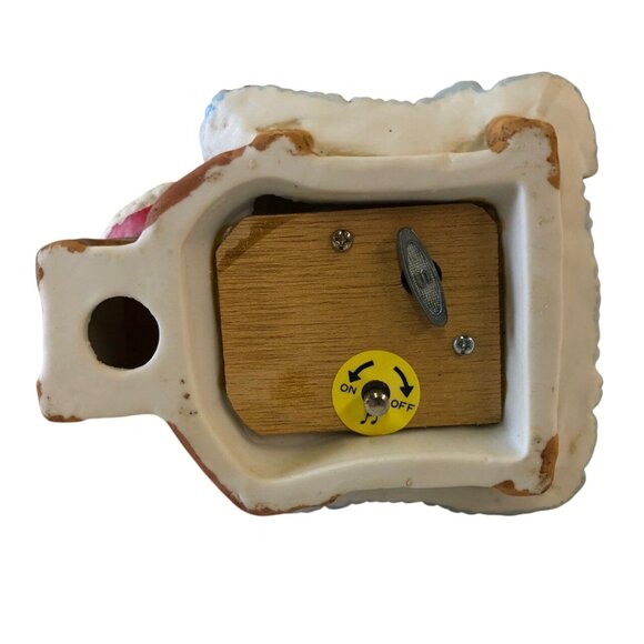 Santa Figurine Music Box Plays You Better Watch Out Boys Girls Naughty Nice List - Picture 6 of 10